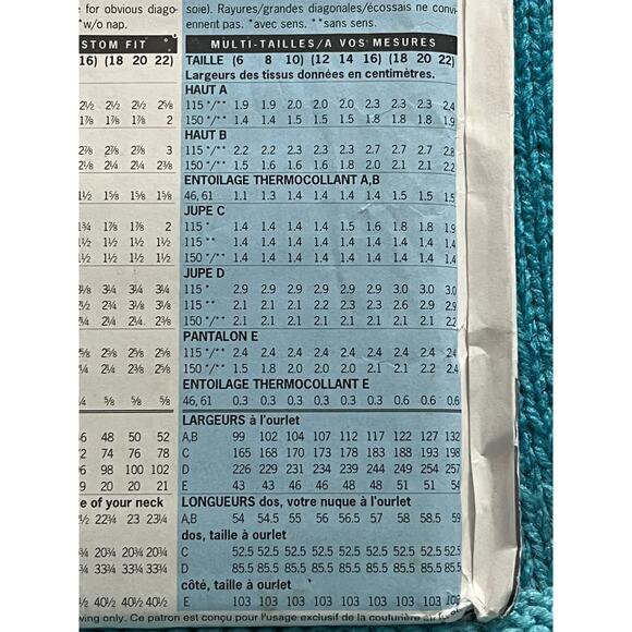 Butterick Sewing pattern 4819 suit top skirt blazer pant size 12 14 16 - Picture 7 of 10